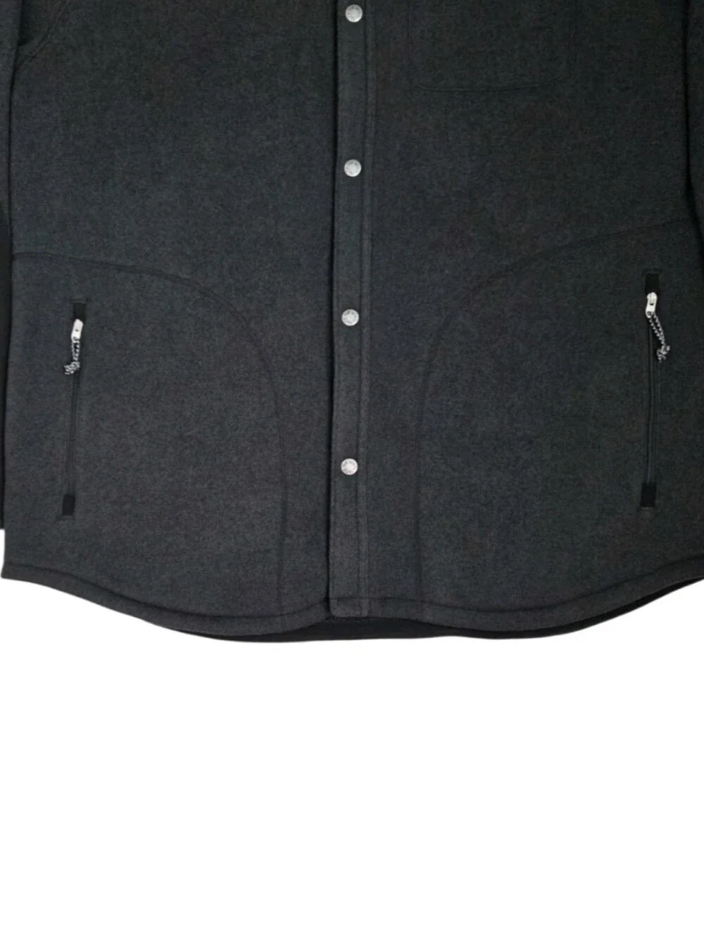 The North Face Gordon Lyons Shacket Fleece Casual Men's Size XL Heather Black